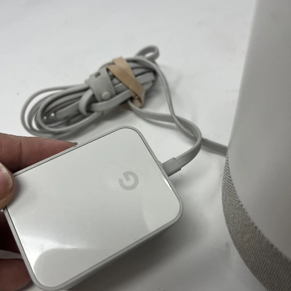 Google Home Smart Assistant Voice Activated Speaker White/Slate H0ME - Tested